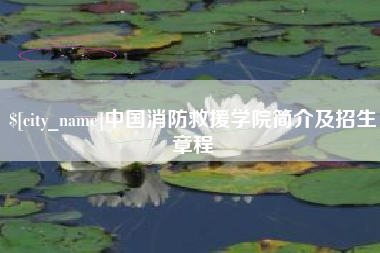 新余中国消防救援学院简介及招生章程