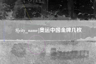 新余奥运中国金牌几枚