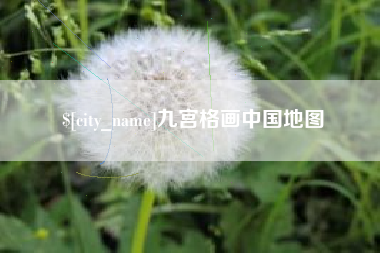 新余九宫格画中国地图