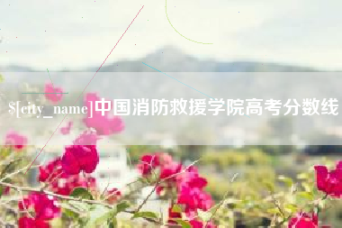 新余中国消防救援学院高考分数线