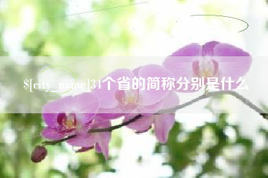 新余34个省的简称分别是什么