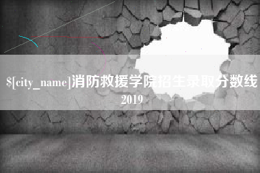 新余消防救援学院招生录取分数线2019