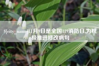 新余11月9日是全国119消防日,为积极推进修改病句