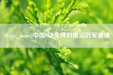 新余中国9块金牌的奥运冠军是谁