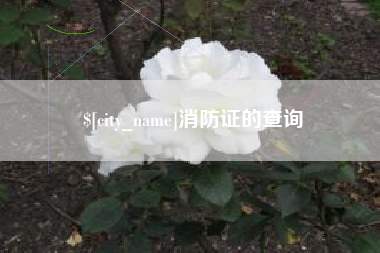 新余消防证的查询