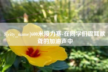 新余600米接力赛-在同学们震耳欲聋的加油声中