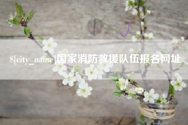 新余国家消防救援队伍报名网址