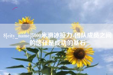 新余5000米滑冰接力-团队成员之间的信任是成功的基石