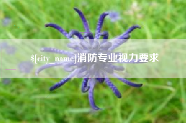 新余消防专业视力要求