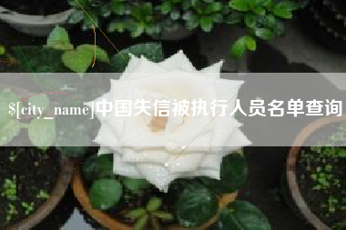 新余中国失信被执行人员名单查询