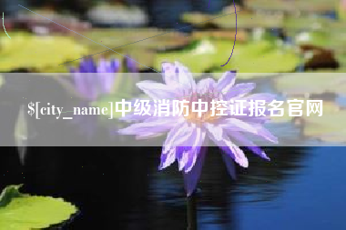 新余中级消防中控证报名官网