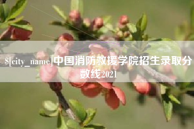 新余中国消防救援学院招生录取分数线2021