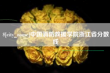 新余中国消防救援学院浙江省分数线