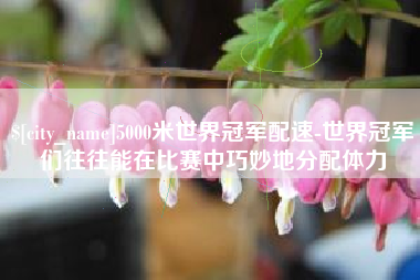 新余5000米世界冠军配速-世界冠军们往往能在比赛中巧妙地分配体力