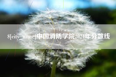 新余中国消防学院2024年分数线