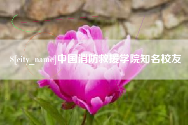 新余中国消防救援学院知名校友