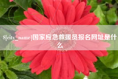 新余国家应急救援员报名网址是什么