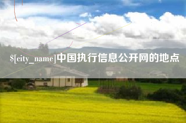 新余中国执行信息公开网的地点