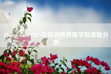 新余2021中国消防救援学院录取分数