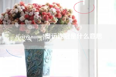 新余奥运连冠是什么意思