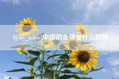 新余中国的金牌是什么样的